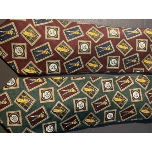 Lot of 2 Payne‎ Stewart 100% Silk Golf Theme Neck Ties - Picture 1 of 9
